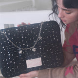 Star Chain Notebook Pouch_black