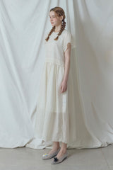 Audrey Dot Dress [Cream]