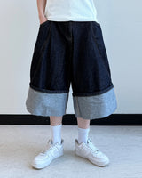Culture Roll-up Selvedge Bermuda Denim