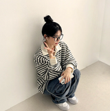 Momo Dangala Loose Fit Collar Sweatshirt