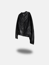 El Collarless Leather Jacket