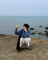 Rok Linen Pintuck Bermuda Pants