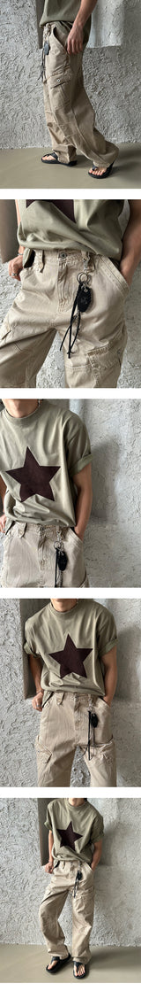 [UNISEX] ダイイングウォッシングカーゴパンツ (3color)