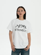 RTVG(RETROVEGAS) Bone dragon spoof t-shirt
