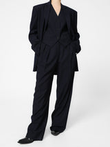 PAPERMOON PIN STRIPE PLEATE TROUSER