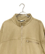 [unisex] レアレ ツーボタン ウォッシング ハイネック ジップアップ ジャケット