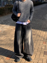 Enero Soft Wool Cable Crop Knit