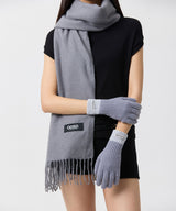 Odsd Color Block Finger Hole Knit Gloves - 6Color
