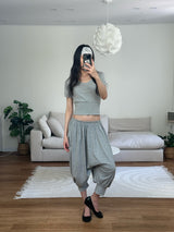 puff capri pants