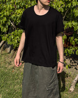 Erne Crop Over U Neck Short Sleeve Tee
