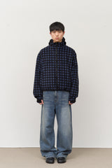 Dock Checked Fleece Zip Up
