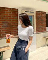 【MADE】boat neck t-shirt