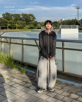 スモーキーウォッシュドワイドスウェットパンツ