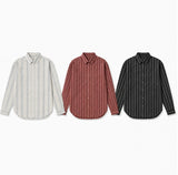 Senel Striped Over Fit Long Sleeve Shirt