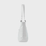 Glossy Buckle Bag (White)