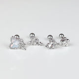 [SET] Aurora Butterfly Ribbon Piercing