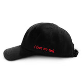 I FEAR NO EVIL CAP BLACK/RED