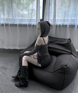 Backless Off-shoulder Hoodie (2colors)