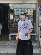 ペイマンヘンリー ネック フード付き 半袖 5C
