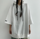 レンズオーバーフーディド半袖Tシャツ (3 colors)