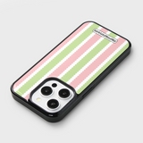 cozy stripe epoxy bumper case (vintage mix / pink green)