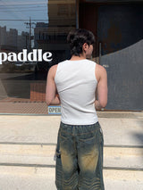 Madrid Cut Ribbed Sleeveless