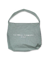 Reverse Logo Check Bag / Green