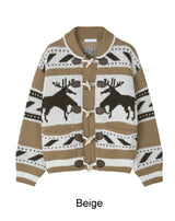 Bedin Nordic Toggle Knit Cardigan