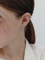 26SS★ Precise Silver (W) One-Touch Earrings S