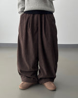 Plush heavy corduroy brushed pants