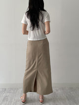 Rivet Stripe H-Line Skirt