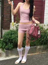 フラワー スタッズ フォールドショーツSkirt)