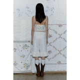 WOOL BLOOMER BERMUDA PANTS_WHITE