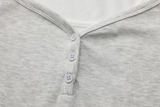 ヘーゼルレイヤードボタンTシャツ