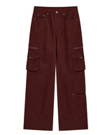 zip st pants (red)