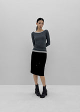 [MADE] Zencu Boat-Neck Long-Sleeve Tee