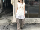 nine shirring layered top