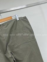 ribbon string shirring wide pants
