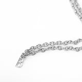 Men's two-line necklace stick pendant_CLEF DUAL C STICK B NEC
