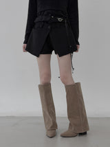 Merve Wrap Skirt Pants