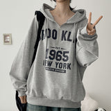Clean Half-Zip boxy Fit Hoodie (4 colors) H&L