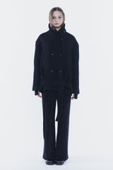 アンバーベルトダブルコート black