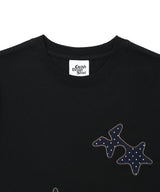 コージースターアップリケ半袖Tシャツ ブラック(CV2GMFT515A)