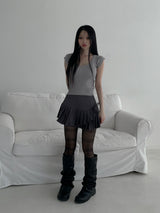  village v-neck top(2 color)