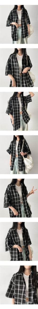 Dia Checkered Short Sleeve Shirt Shirt