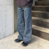 Basic denim pants (dark blue)