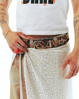 Yuma kardasian Collaboration - Leopard lace rolled skirt