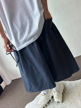 Courtney Rivet Slit Balloon Bermuda Shorts 3color