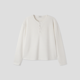 [ 1+1 ] Layered Henley Neck