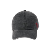 24FW SIDE SYMBOL POINT PIGMENT WASHING BALL CAP BLACK
